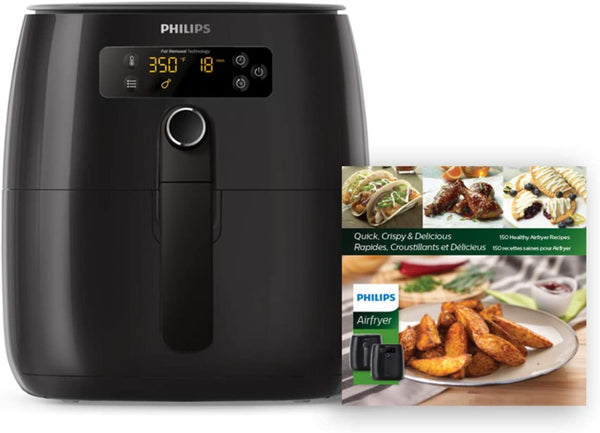 Philips Premium Digital Airfryer with Fat Removal Technology + Recipe Cookbook